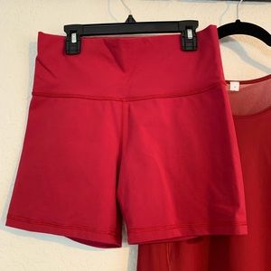Lululemon Wunder Under High Rose Bike Short